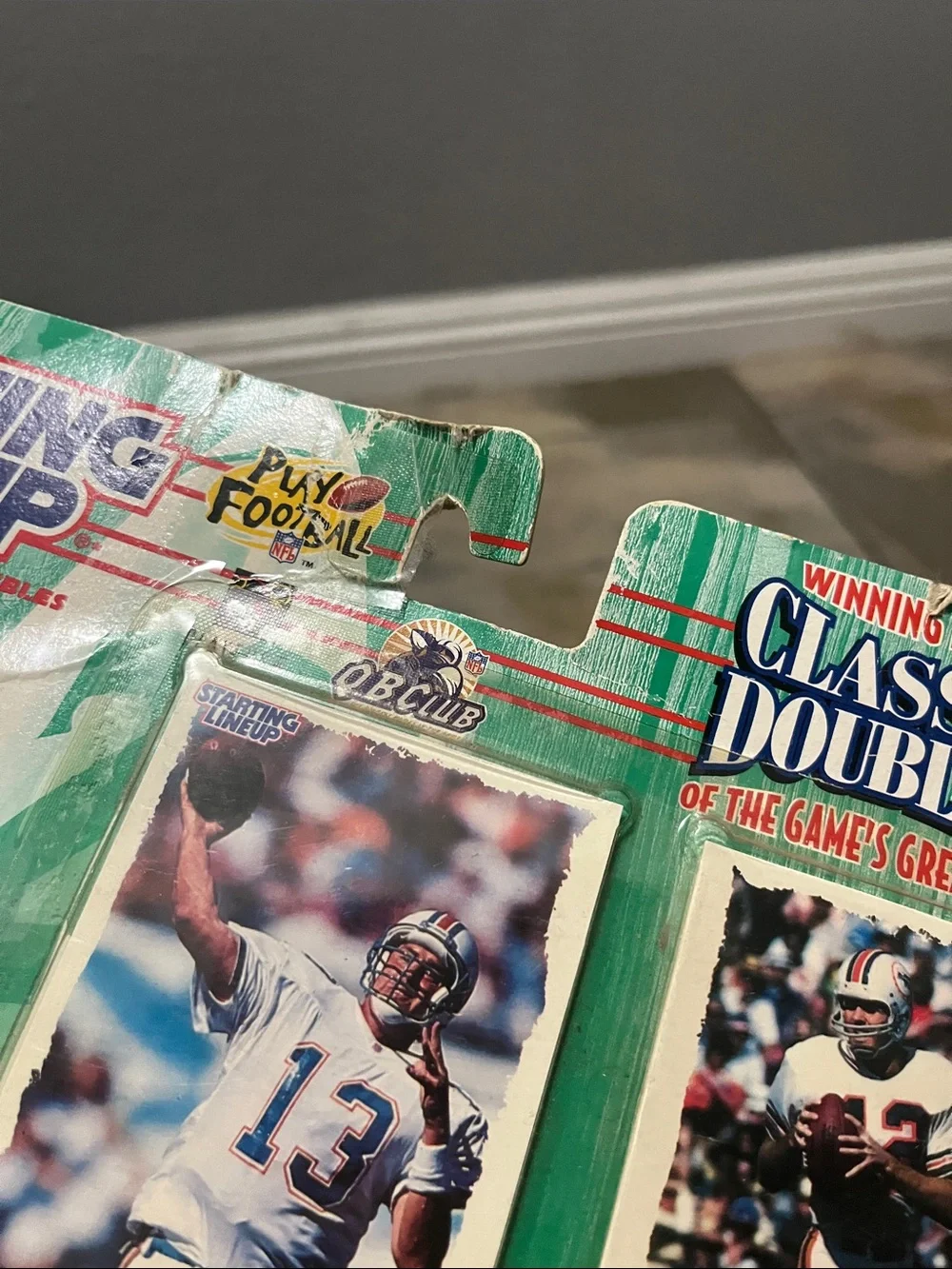 1997 Starting Lineup Classic Doubles Dan Marino Bob Griese Miami Dolphins Kenner